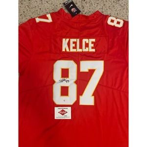 Travis Kelce Autographed Kansas City Chiefs XL Jersey COA